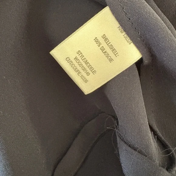 Halston Heritage Deep Blue Silk Draped Blouse - Picture 6 of 7